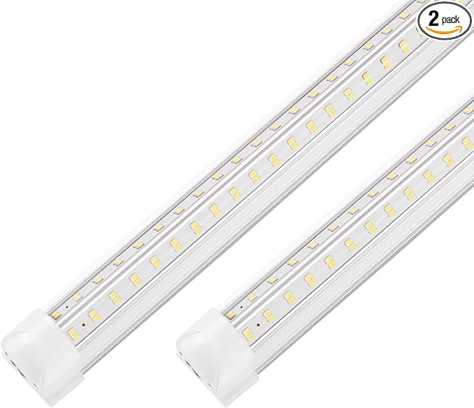 Led Shop Lights 4FT LED Shop Light 50W 6500K 7000LM Cool White 4 Foot Led Shop Lights Led Shop Lights for Workshop 4ft Led Lights Garage Ceiling Plug in Led Shop Light for Warehouse(2-Pack)