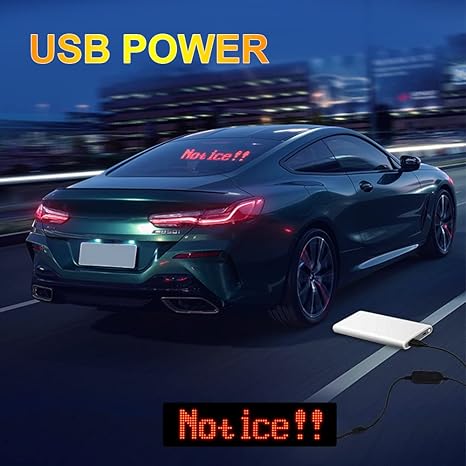Smart LED Sign Car Sign by Bluetooth APP