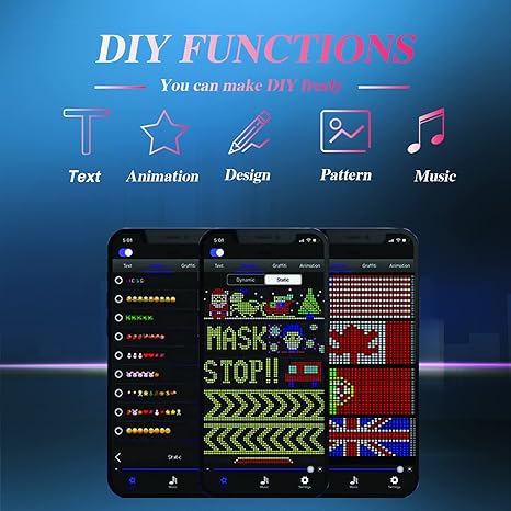 Smart LED Sign Car Sign by Bluetooth APP