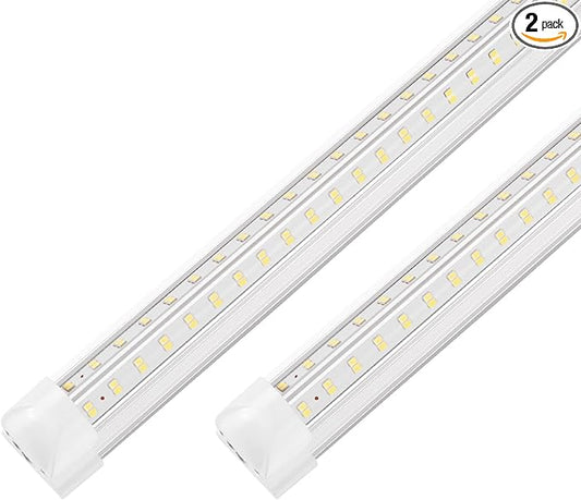Led Shop Lights 4FT LED Shop Light 50W 6500K 7000LM Cool White 4 Foot Led Shop Lights Led Shop Lights for Workshop 4ft Led Lights Garage Ceiling Plug in Led Shop Light for Warehouse(2-Pack)