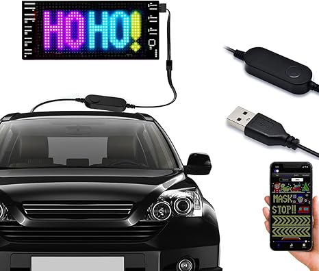 Smart LED Sign Car Sign by Bluetooth APP